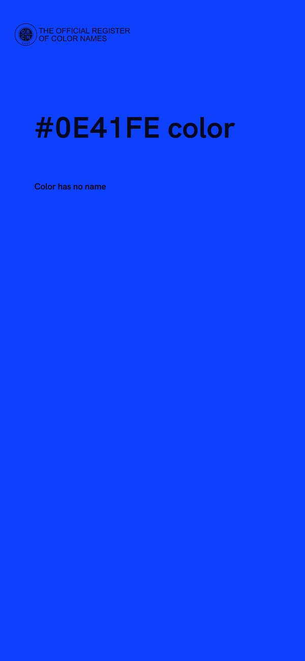 #0E41FE color image