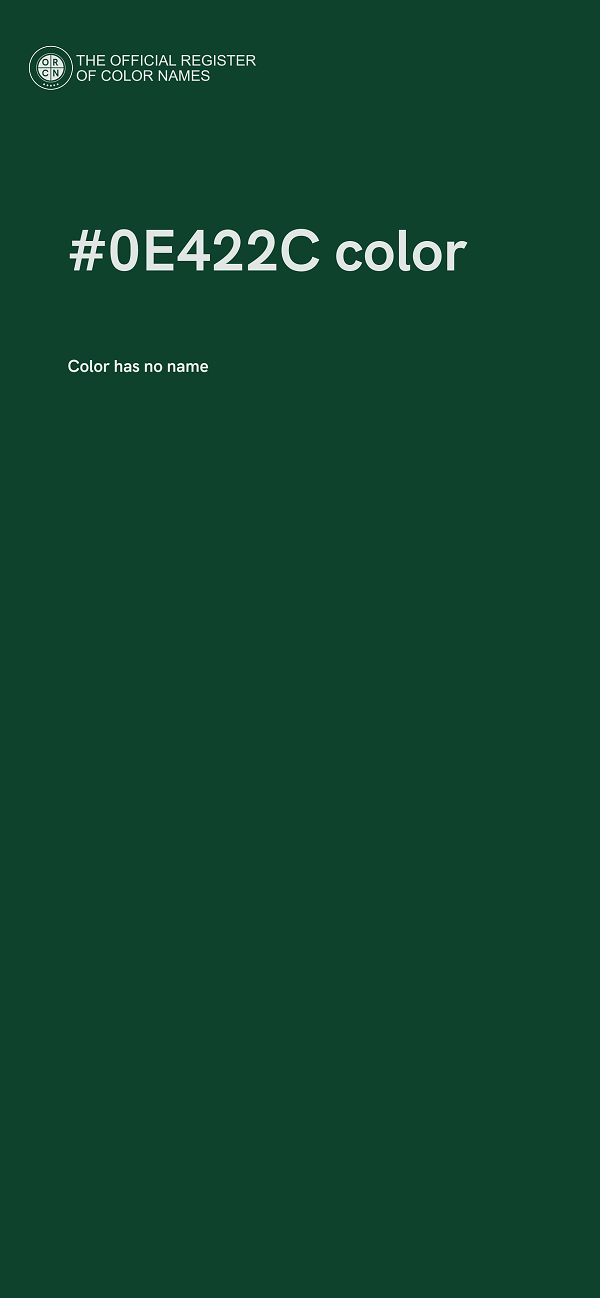 #0E422C color image