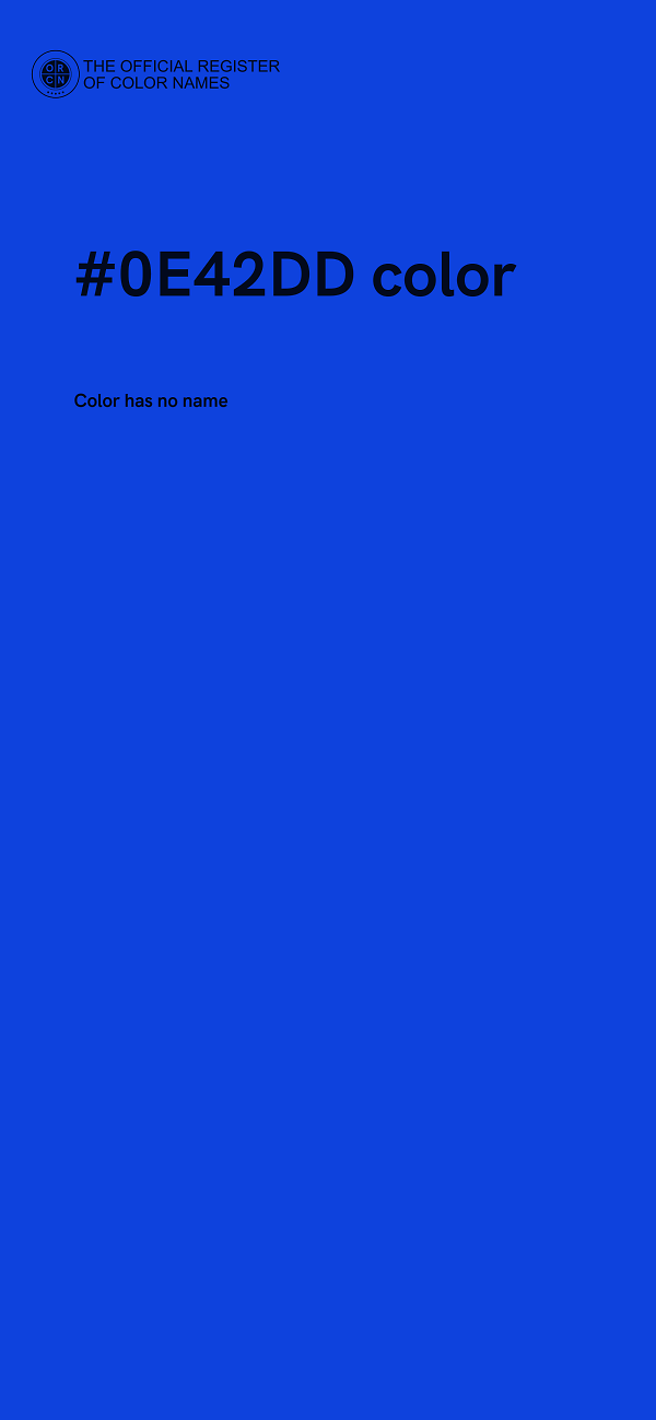 #0E42DD color image