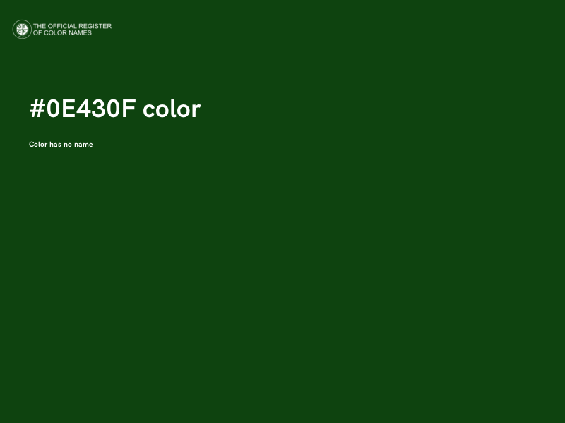 #0E430F color image