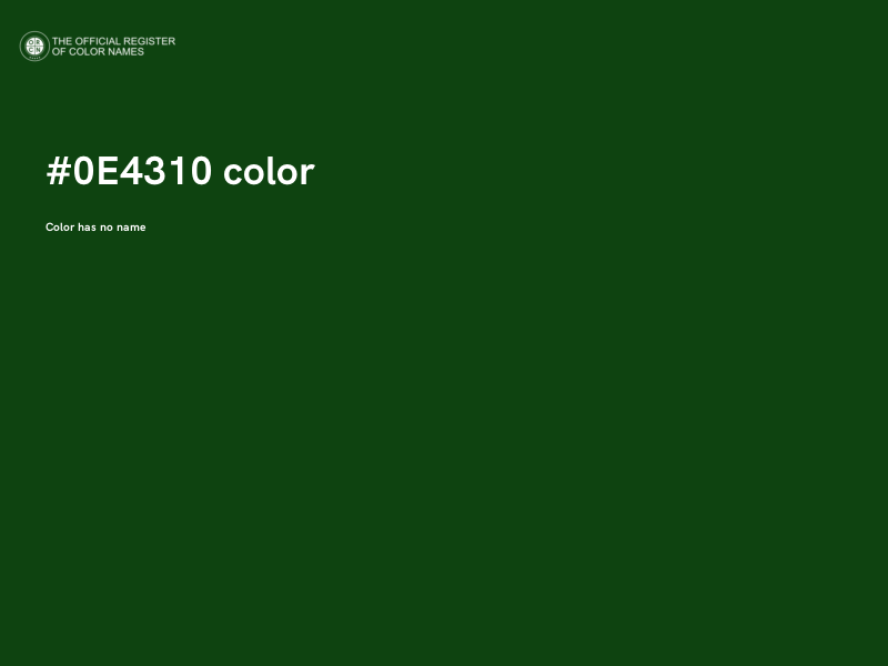 #0E4310 color image
