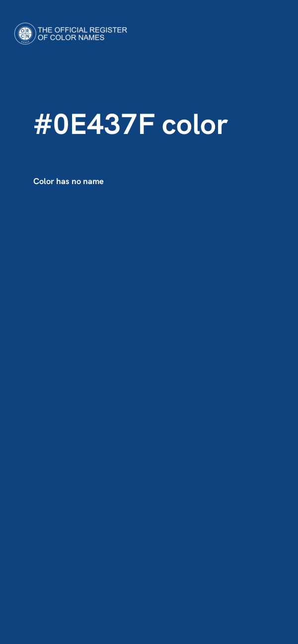 #0E437F color image
