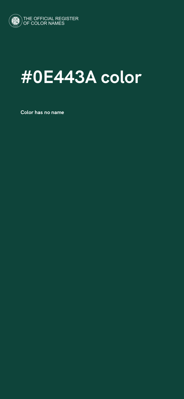 #0E443A color image
