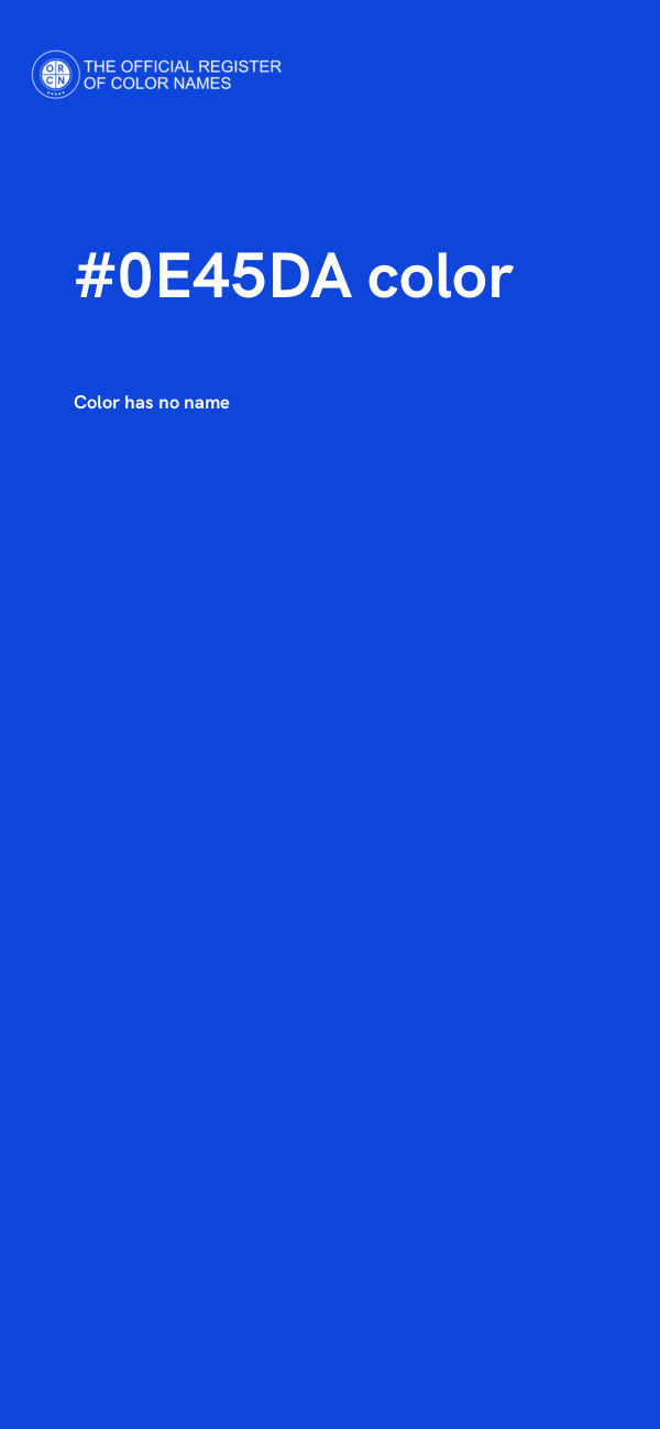 #0E45DA color image