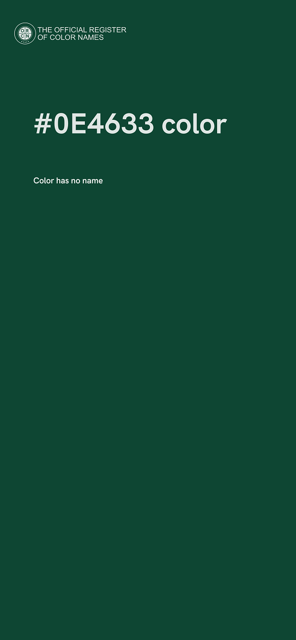 #0E4633 color image