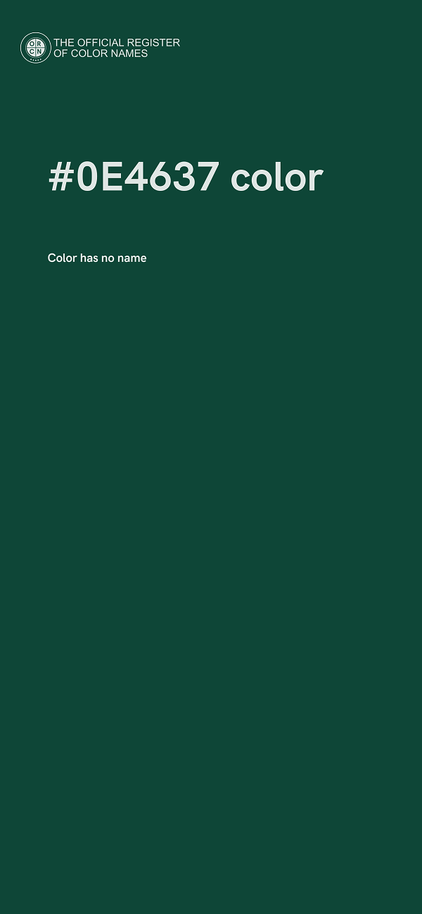 #0E4637 color image