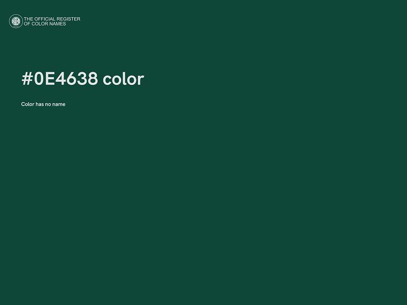 #0E4638 color image