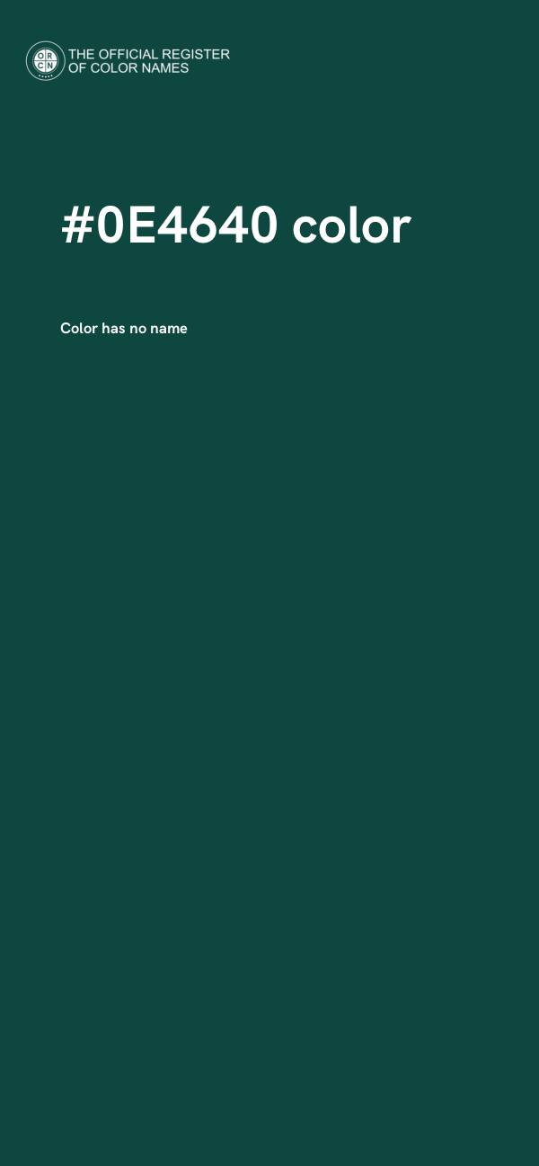 #0E4640 color image