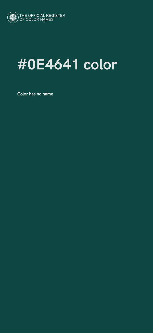 #0E4641 color image