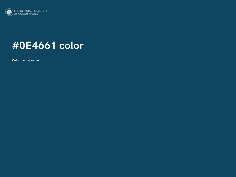 #0E4661 color image
