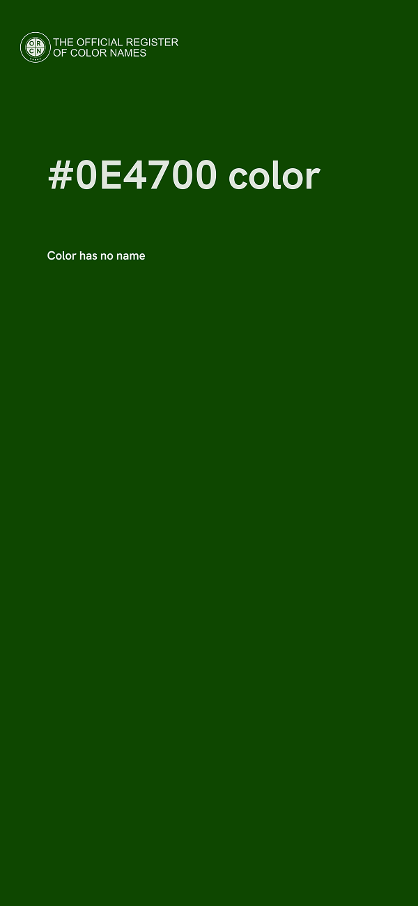 #0E4700 color image