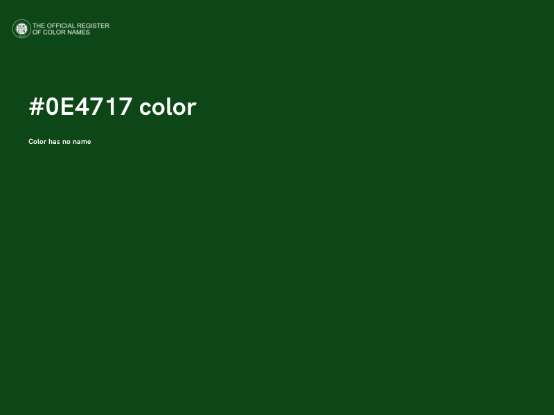 #0E4717 color image