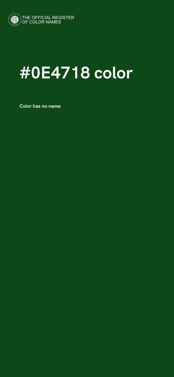 #0E4718 color image