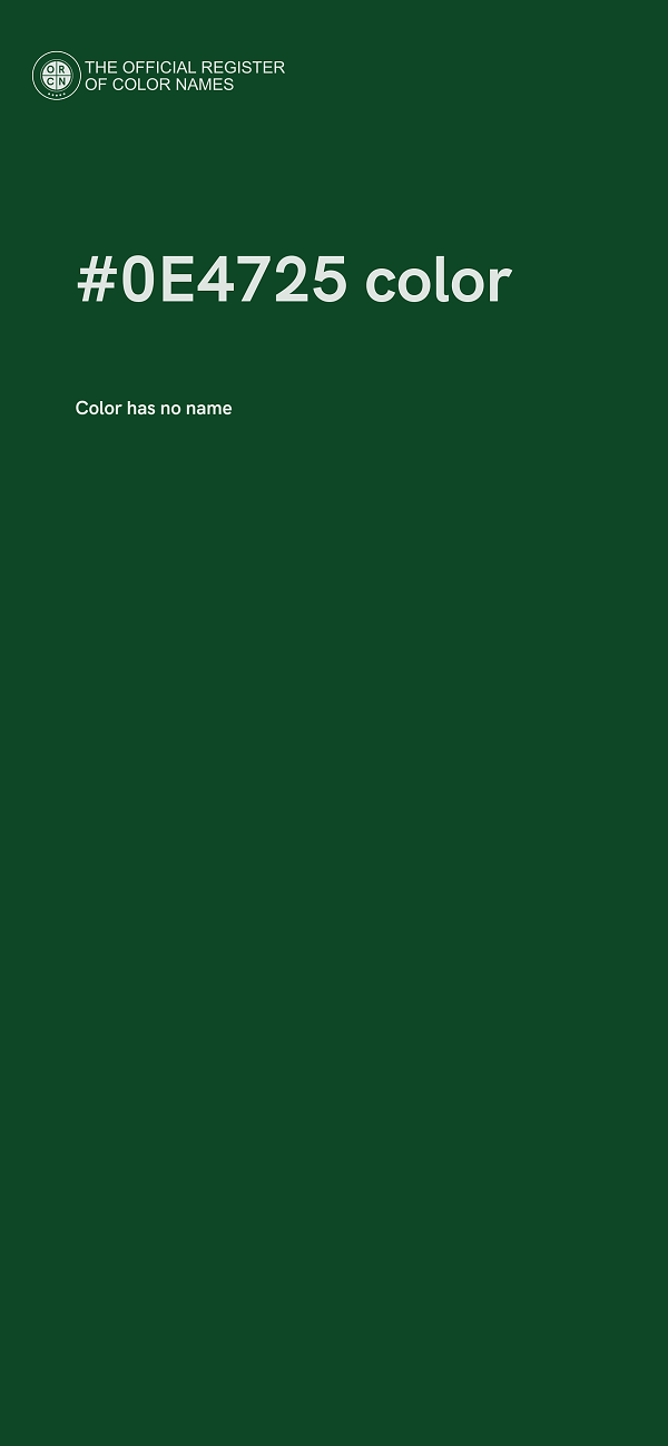 #0E4725 color image