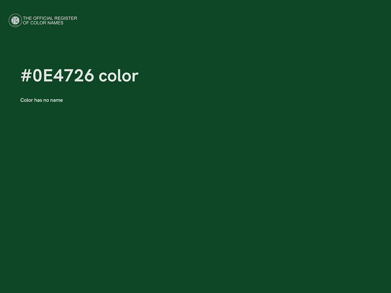 #0E4726 color image
