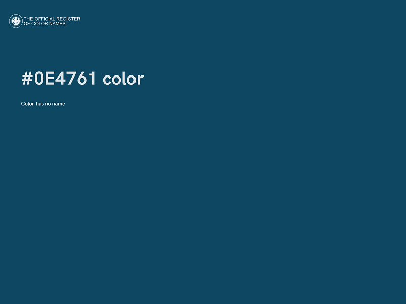#0E4761 color image
