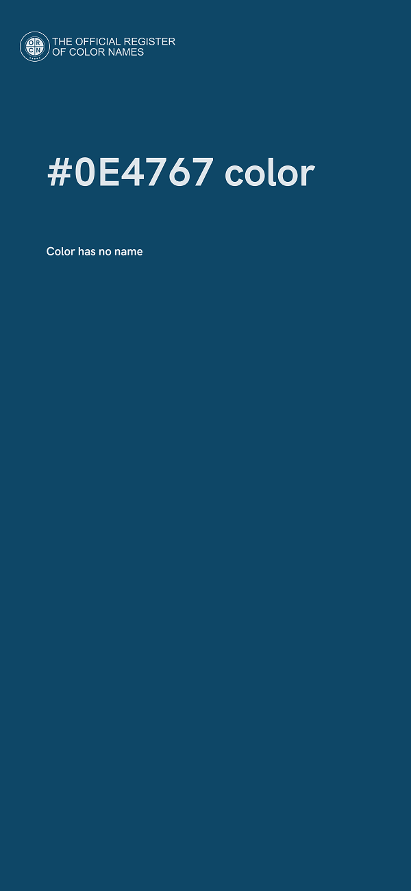 #0E4767 color image