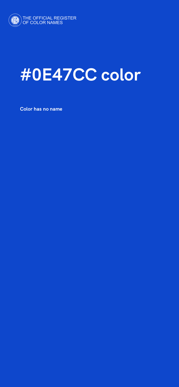 #0E47CC color image