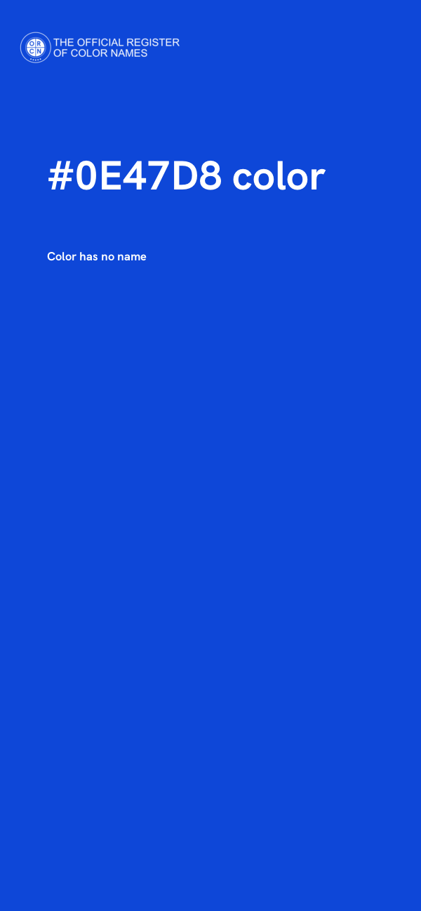 #0E47D8 color image