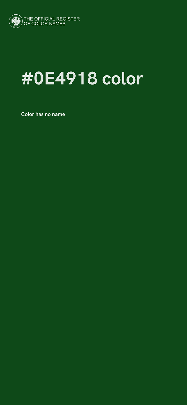 #0E4918 color image