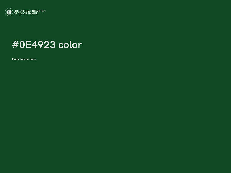 #0E4923 color image