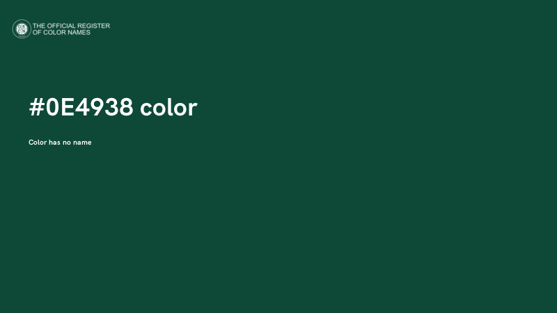 #0E4938 color image