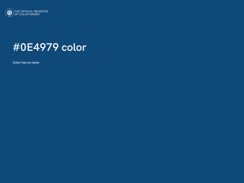 #0E4979 color image