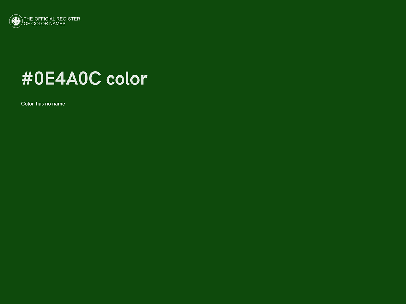 #0E4A0C color image