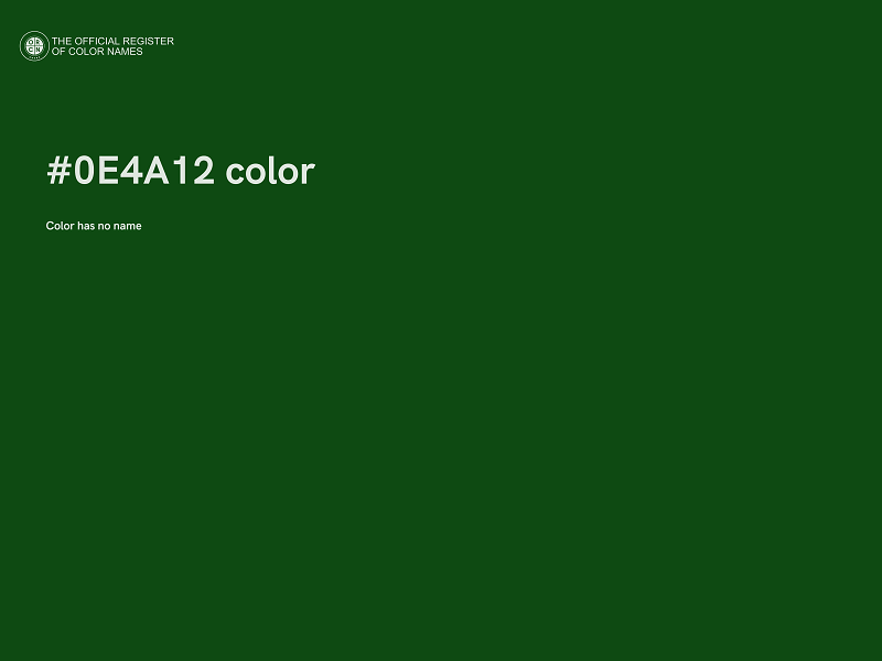 #0E4A12 color image