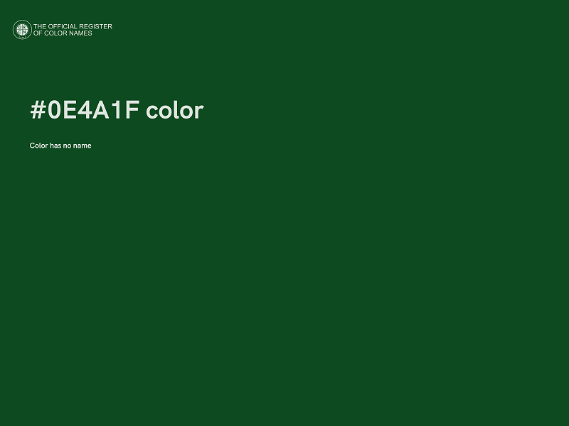 #0E4A1F color image