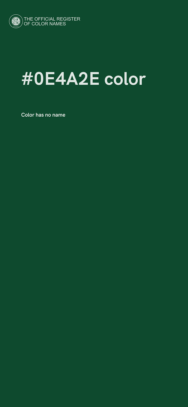 #0E4A2E color image