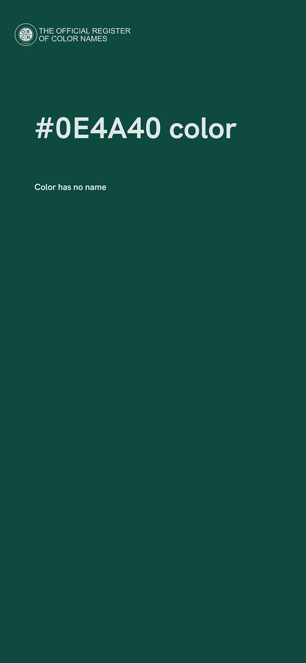 #0E4A40 color image