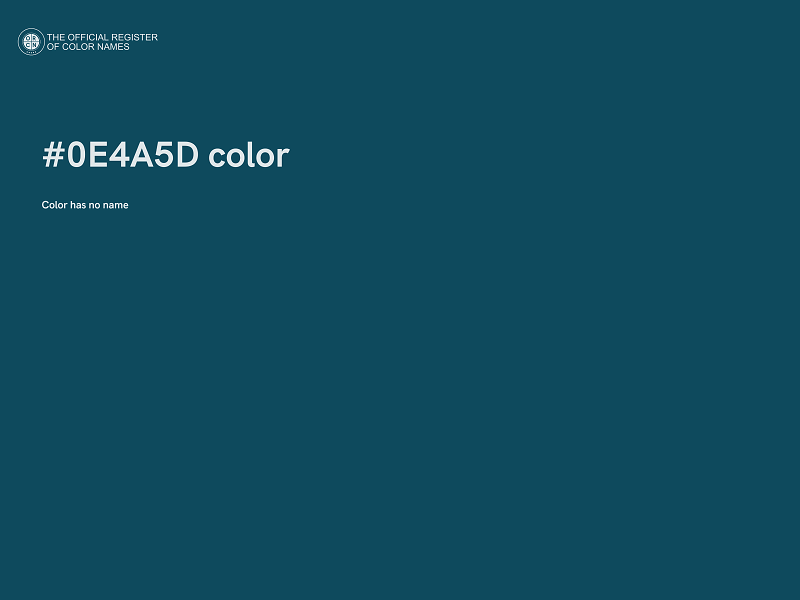 #0E4A5D color image