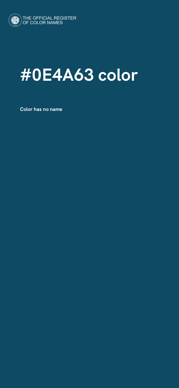 #0E4A63 color image