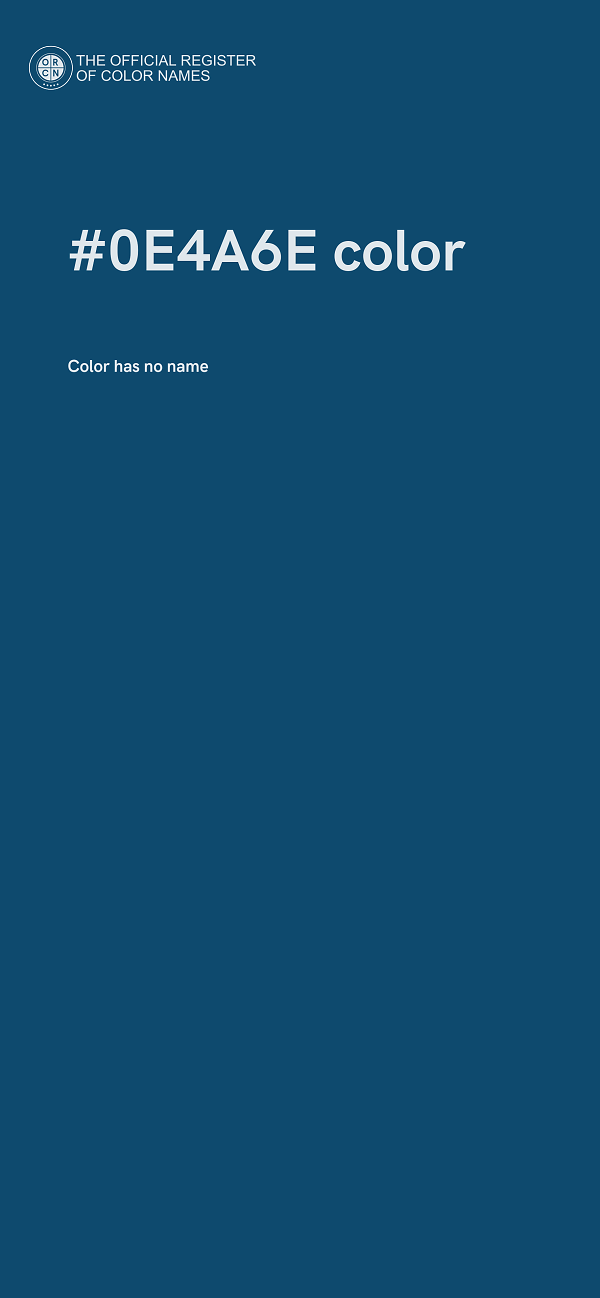 #0E4A6E color image