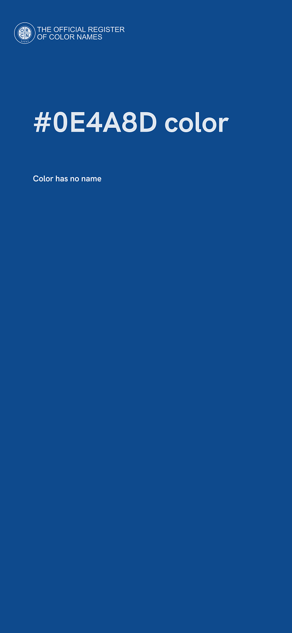#0E4A8D color image