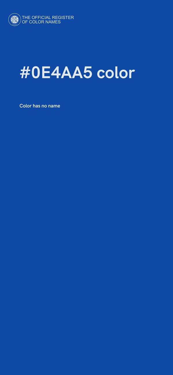 #0E4AA5 color image
