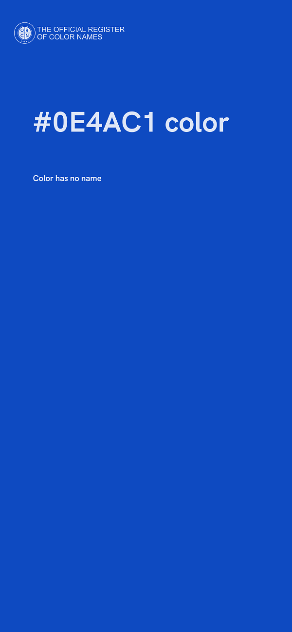 #0E4AC1 color image