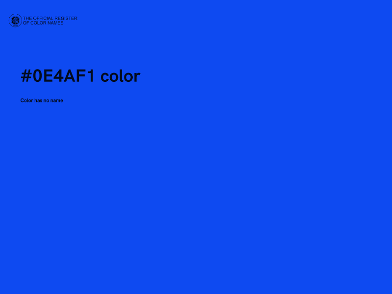 #0E4AF1 color image