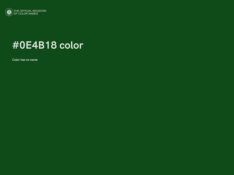 #0E4B18 color image