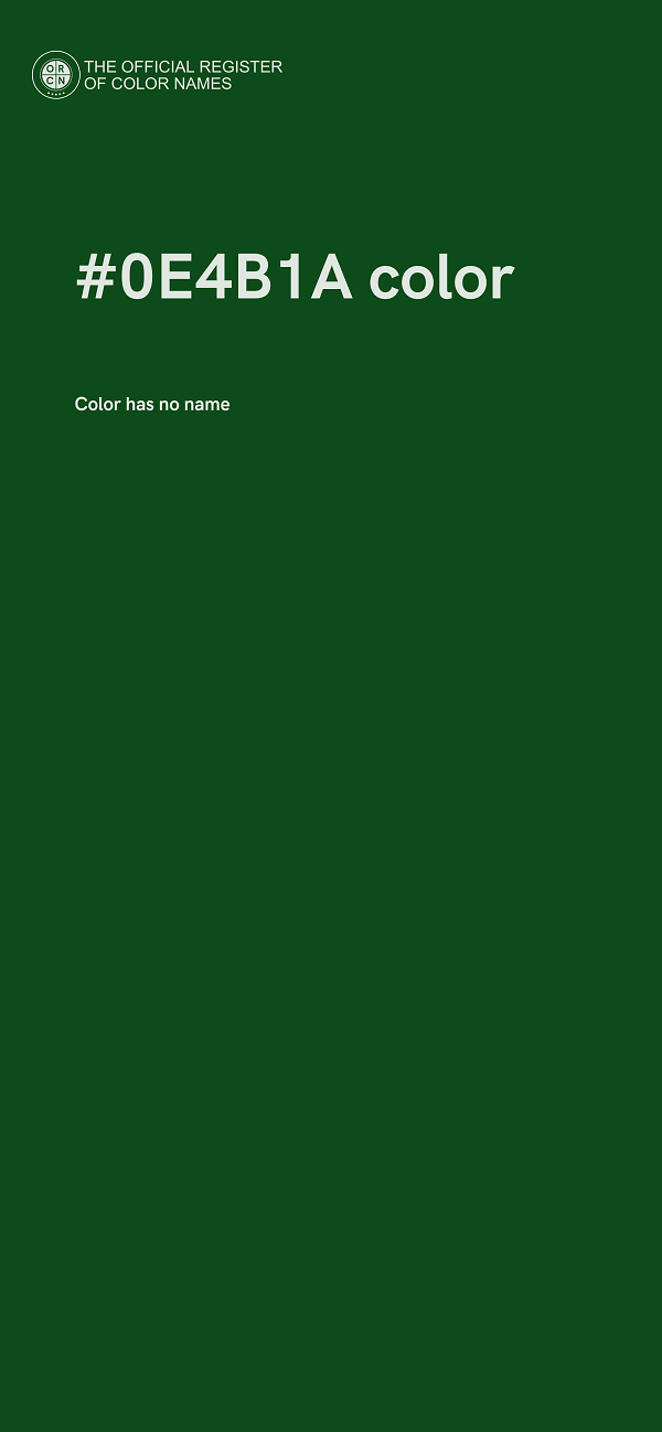 #0E4B1A color image