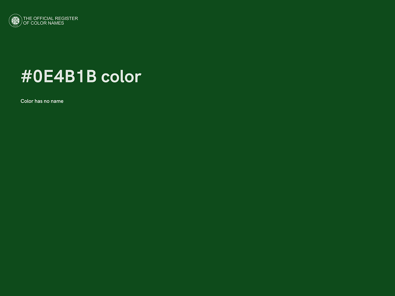 #0E4B1B color image