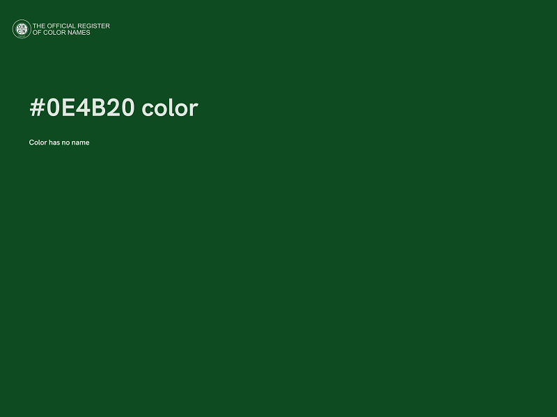 #0E4B20 color image