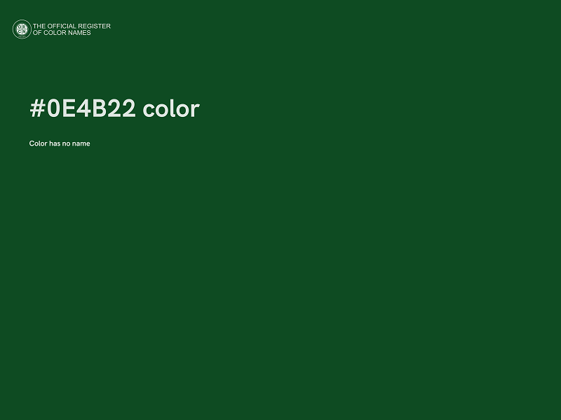 #0E4B22 color image