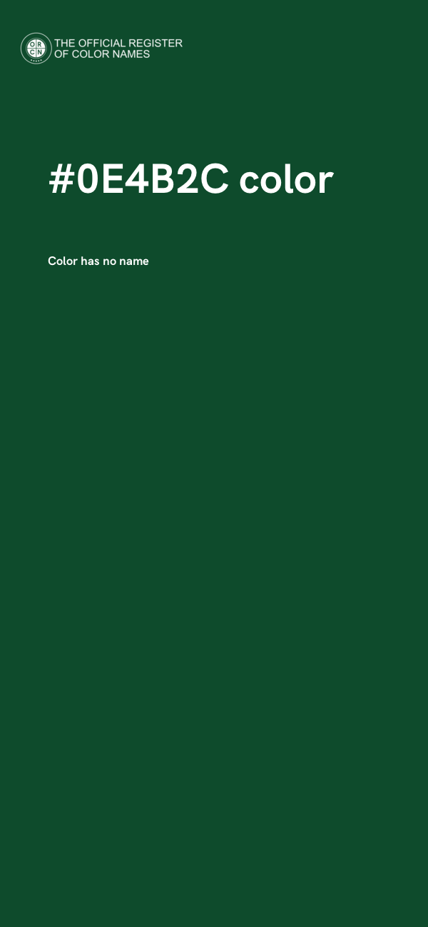 #0E4B2C color image