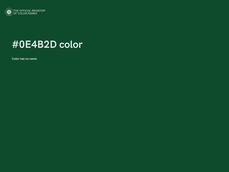 #0E4B2D color image