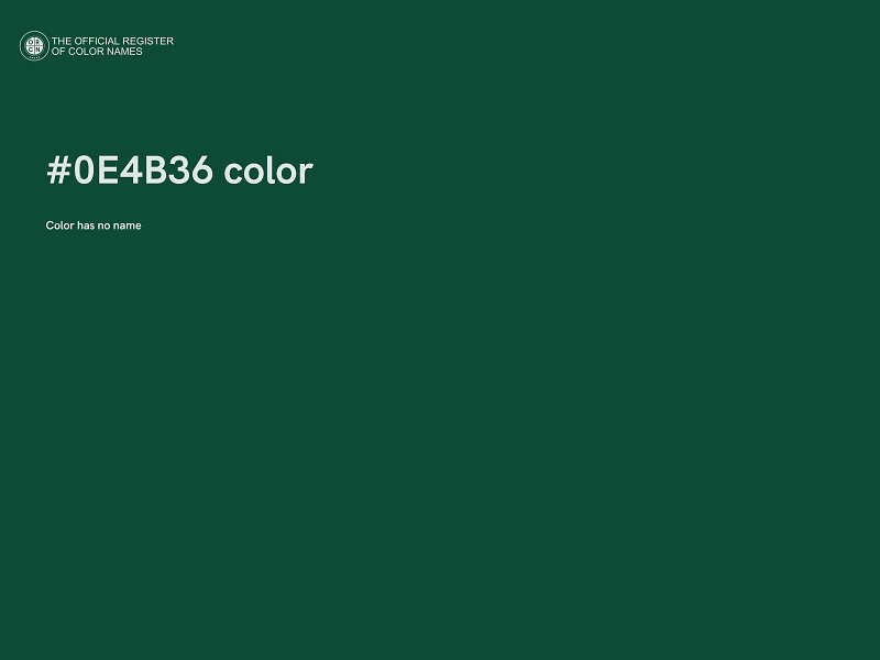 #0E4B36 color image