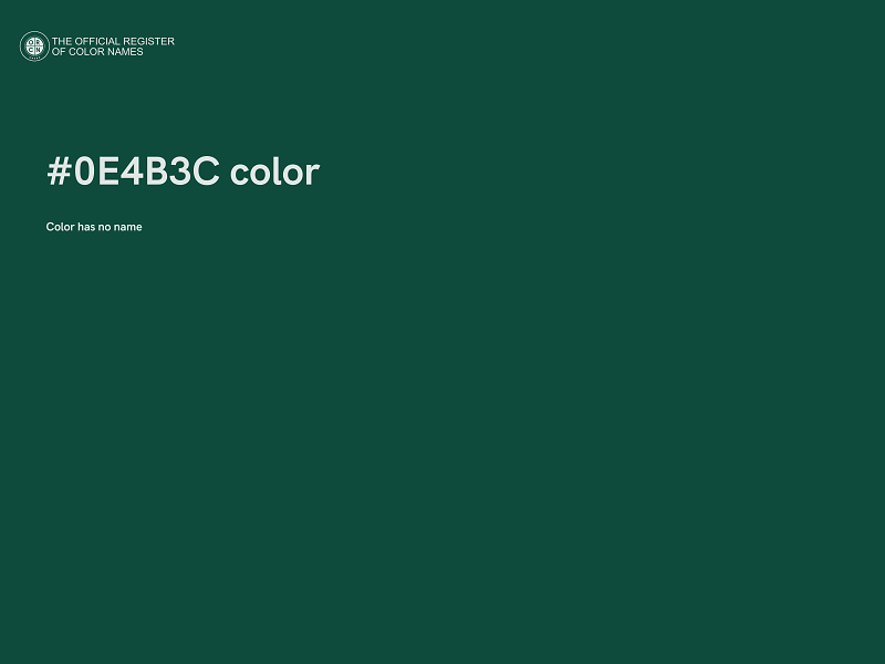 #0E4B3C color image