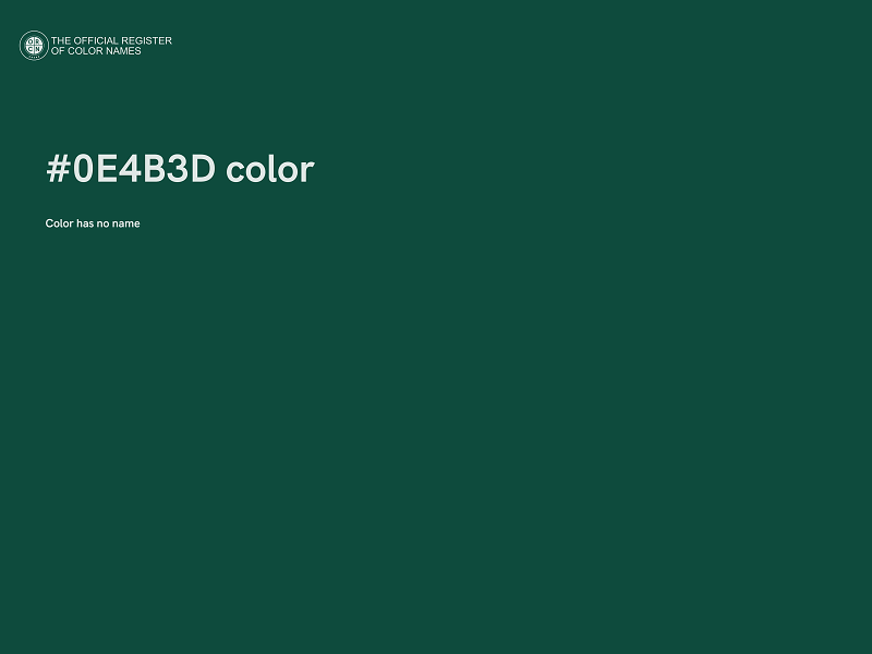 #0E4B3D color image