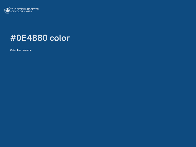 #0E4B80 color image